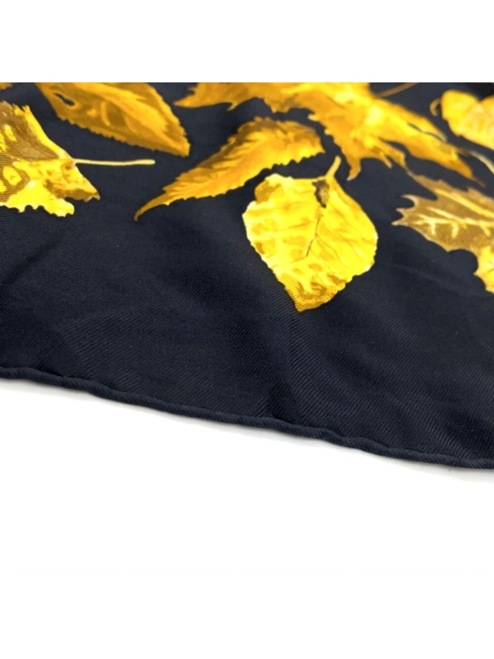 Hermes Carre 90 Tourbillon Silk Yellow Black Scarf - Picture 5 of 11